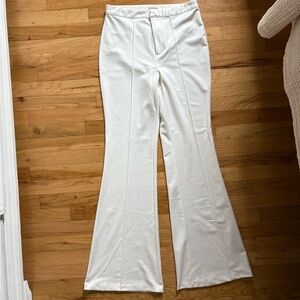 Elegant White Flared Pants